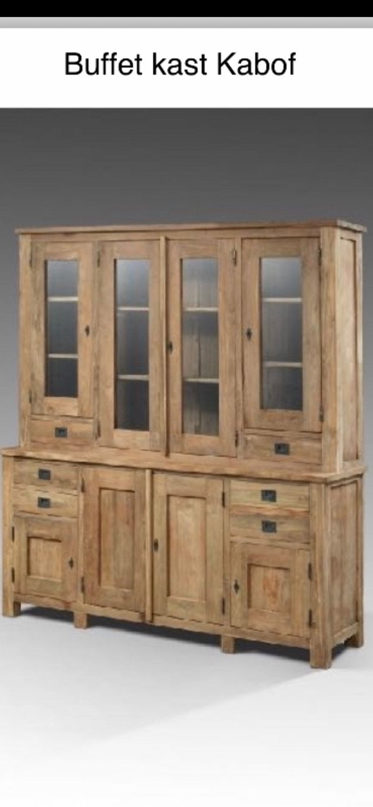 Teak kast, Ophalen, Nieuw, 25 tot 50 cm, 200 cm of meer