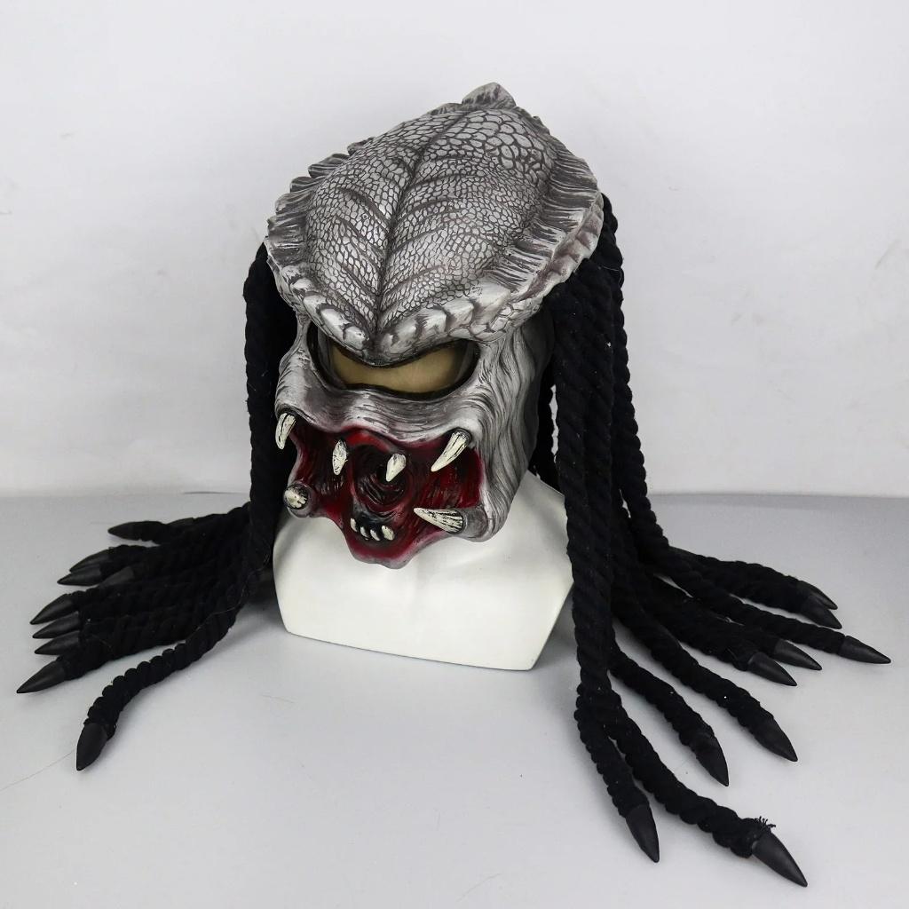 Luxe full face latex horror masker Predator, Ophalen of Verzenden, Nieuw, Overige typen