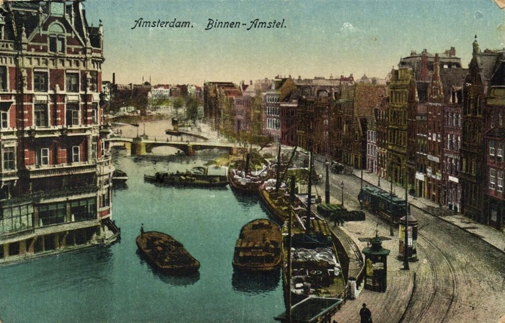 Amsterdam. Binnen-Amstel. 1891 gelopen, Ophalen of Verzenden, Voor 1920, Gelopen, Noord-Holland
