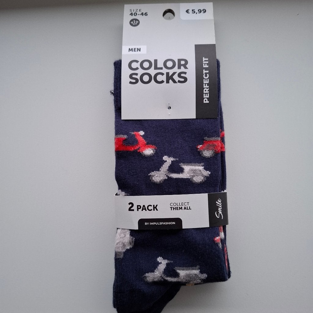 Nieuw color socks maat 40-46 2 pack, Kleding | Heren, Sokken en Kousen, Ophalen of Verzenden, Nieuw, Maat 43 t/m 46, Overige kleuren