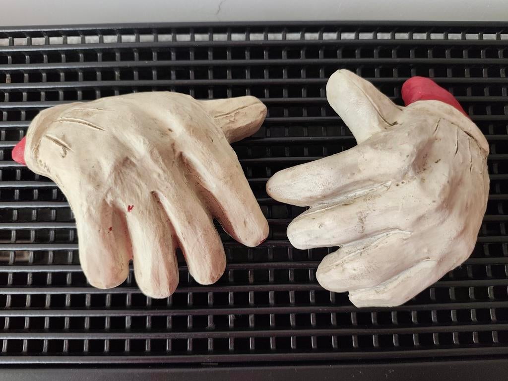 Vintage etalagemateriaal V&D, handschoenen van Sinterklaas, Antiek en Kunst, Ophalen of Verzenden