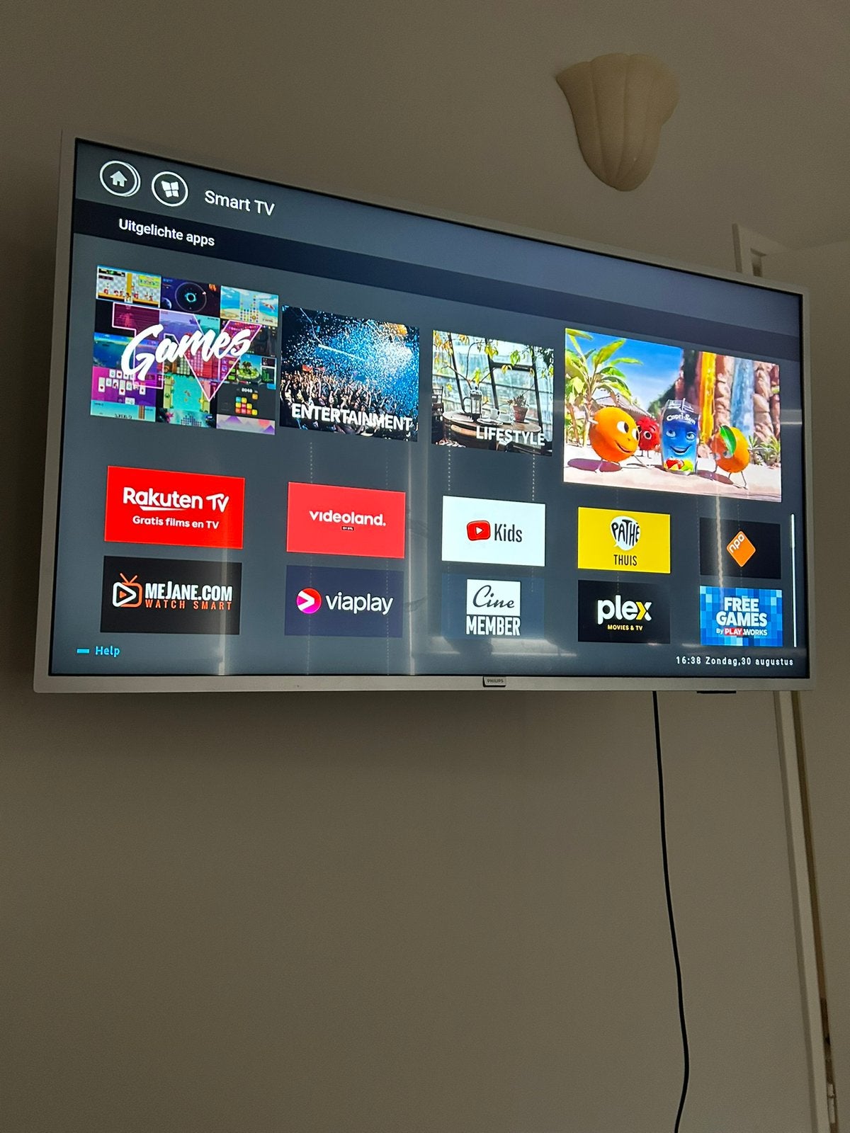 Smart tv 43 inch Philips met draaibare beugel, Ophalen, Philips, -, 50 Hz