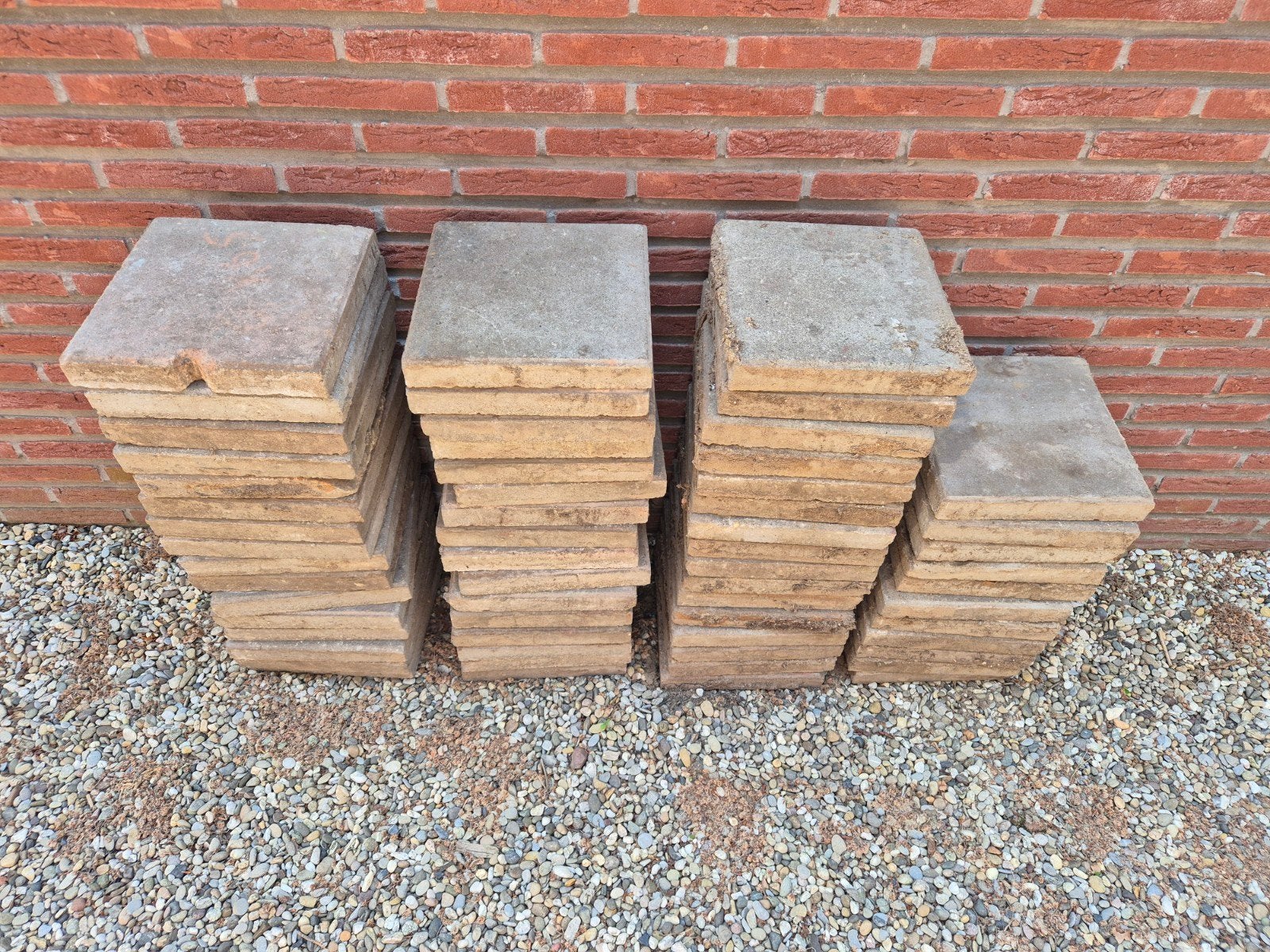 Gratis stoeptegels 30x30, ca. 9 m², Gebruikt, Ophalen of Verzenden, 10 m² of meer, Beton