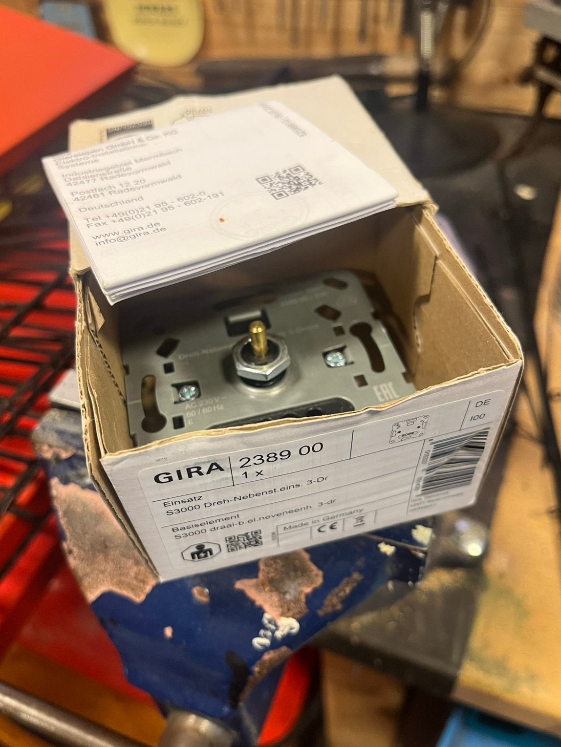 Gira system 3000 draaidimmer 3 draads, Ophalen of Verzenden, Zo goed als nieuw