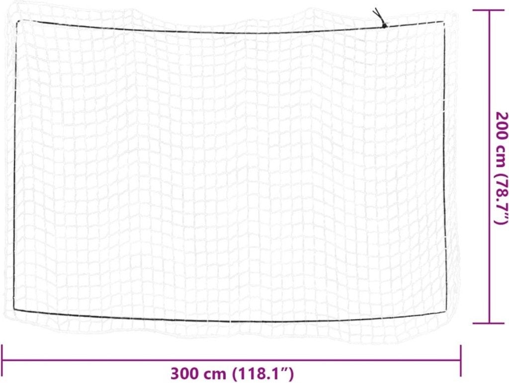 Aanhangwagennet elastisch touw 3x2 m polypropeen wit, Ophalen of Verzenden