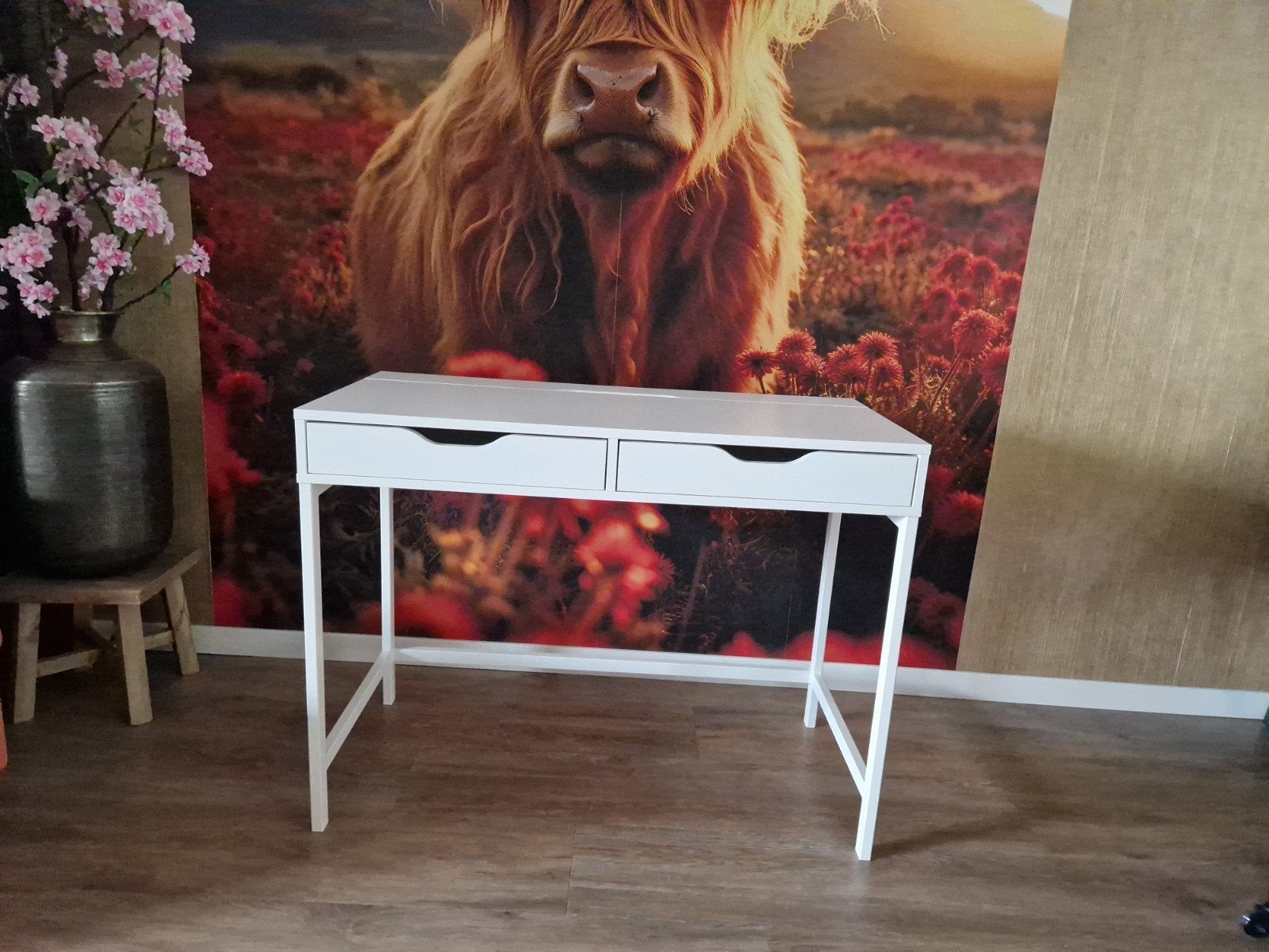 bureau Alex van ikea, wit, Huis en Inrichting, Ophalen, Overige materialen, 50 tot 100 cm, Zo goed als nieuw
