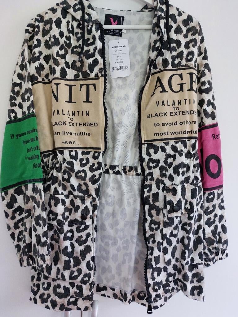 Nieuwe panterprint jas, Made in Italy, Overige kleuren, Nieuw, Ophalen of Verzenden