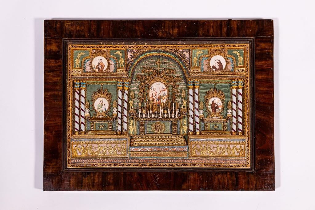 Kloosterwerk met relieken italie, Antiek en Kunst, Ophalen of Verzenden