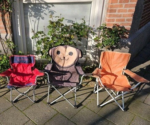 Kinder campingstoeltjes. Kinder Tuinstoel. Picknickstoeltje, Ophalen of Verzenden, Gebruikt, 2 zitplaatsen, Tuinset