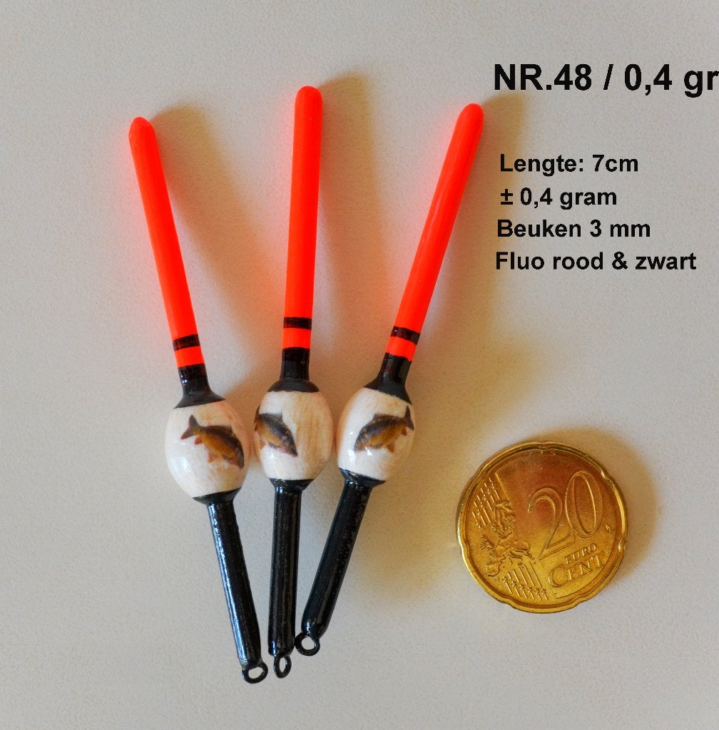 KARPERDOBBER HANDBUILT NR. 48 / 0,4 gram, Ophalen of Verzenden, Nieuw, Dobber of Lood
