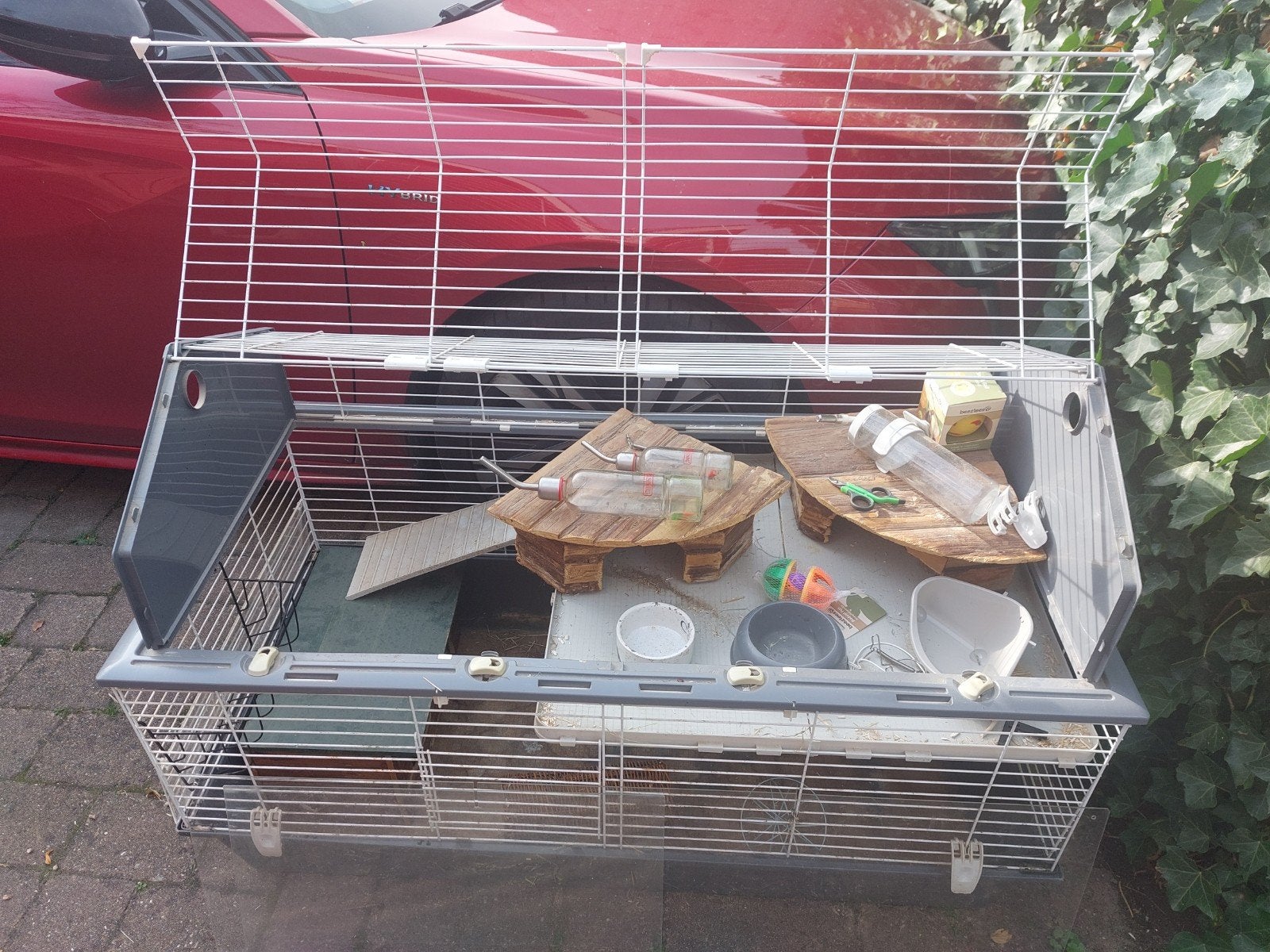 groot cavia of konijnen hok,  twee verdiepingen, Dieren en Toebehoren, Ophalen, 90 cm of meer, Hok, Cavia
