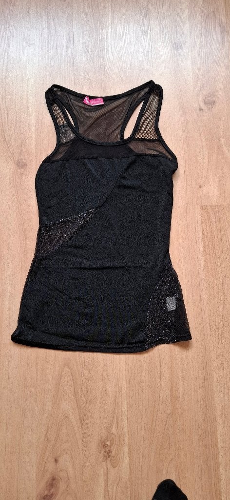 z.g.a.n. prachtig zwart topje merk Koucla valt als S, Verzenden, Zwart, Nieuw, Koucla