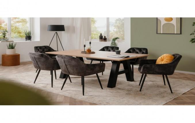Tafel Pure Bruin Zwart, Rechthoekig, Nieuw, 200 cm of meer, 50 tot 100 cm