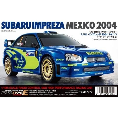 Tamiya Subaru Impreza Mexico 2004 RC Auto (TT-01 Type-E), Elektro, Nieuw, Ophalen of Verzenden, Schaal 1:10