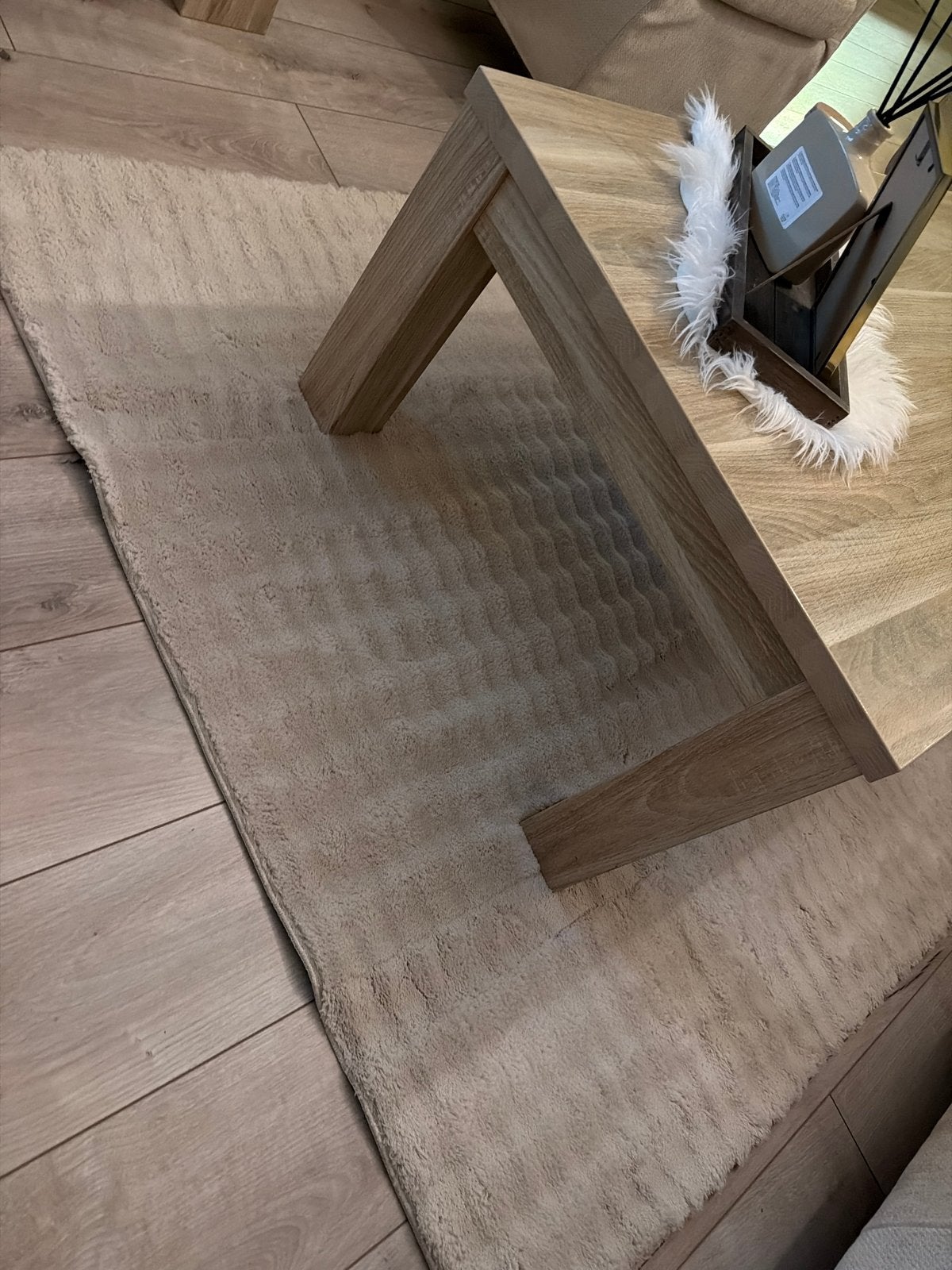2x Taupe - Crèmekleurig vloerkleed - 133x192 cm, Gebruikt, 100 tot 150 cm, Ophalen of Verzenden, Crème