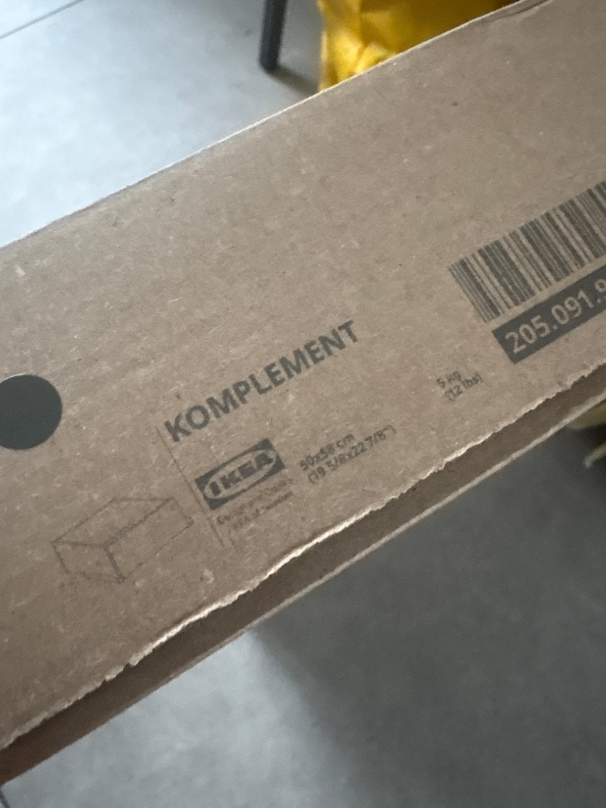 IKEA Komplement lade 50x58cm grijs 5 stuks, Ophalen, Nieuw