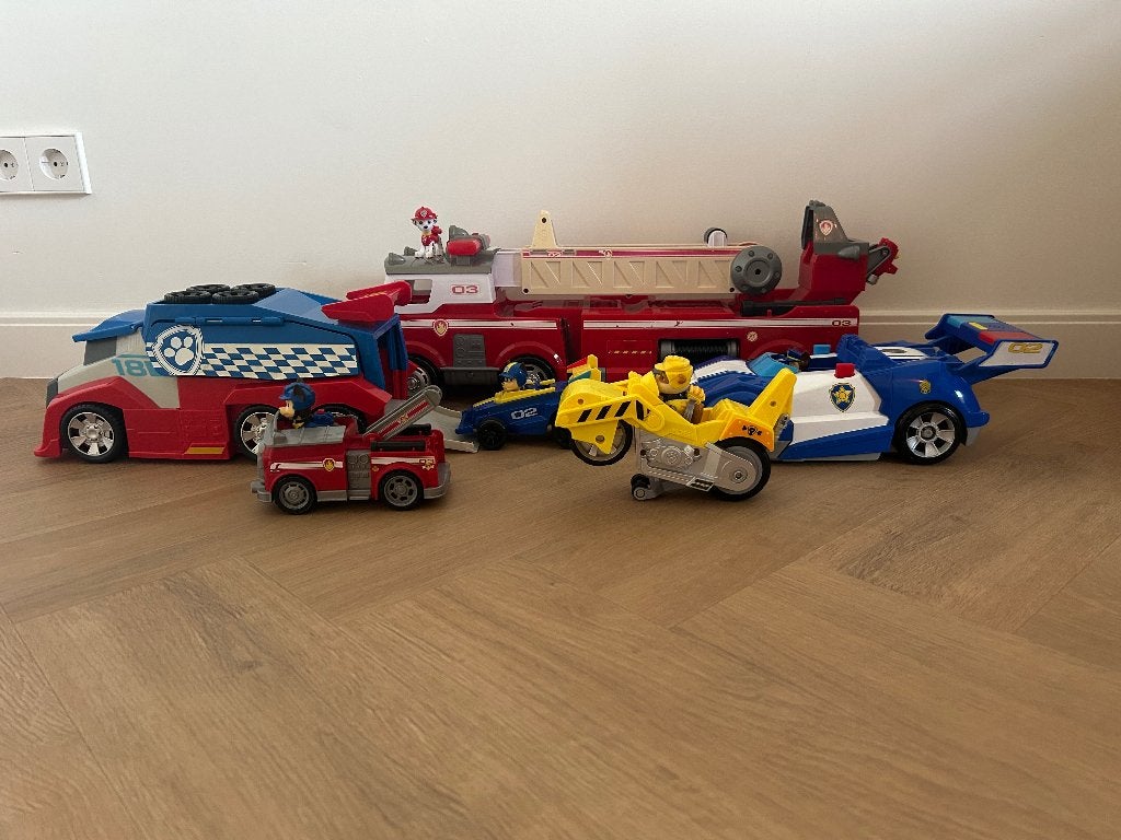 Paw Patrol auto's, Ophalen, Gebruikt