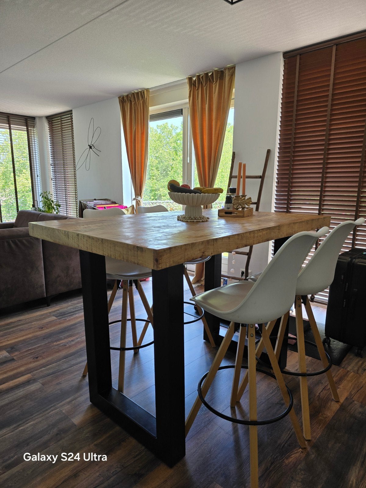 Mahoniehouten bartafel, Huis en Inrichting, Ophalen of Verzenden, Zo goed als nieuw