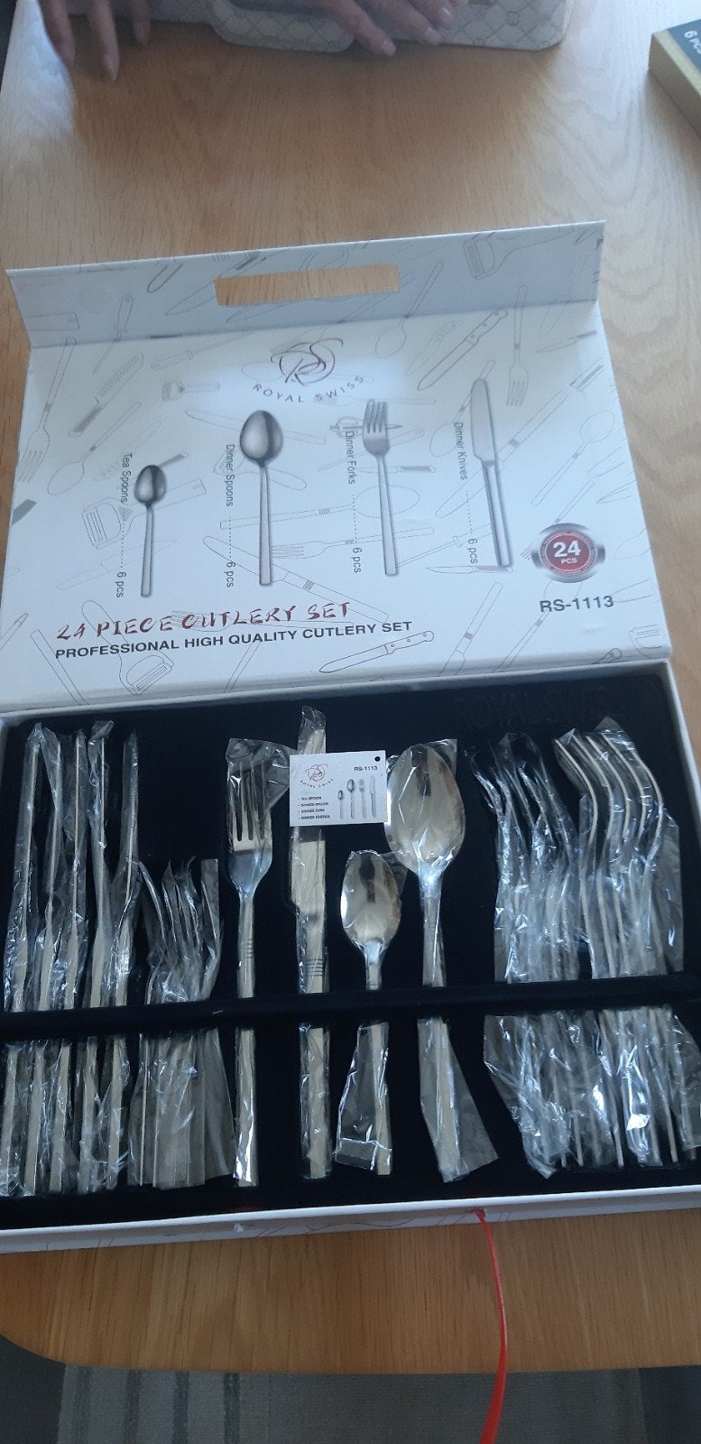 Bestek set 24 delig, Ophalen, Rvs of Chroom