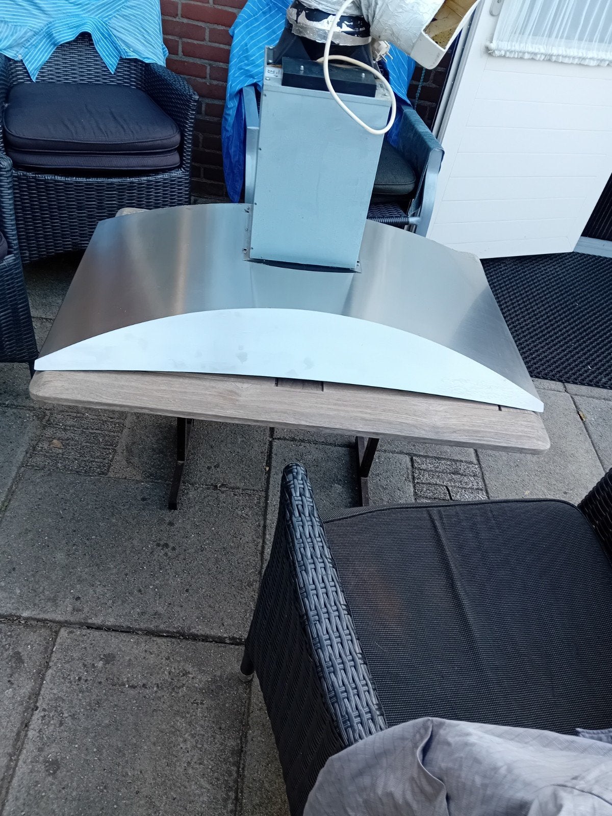 Goed werkende afzuigkap, Tuin en Terras, Tuinsets en Loungesets, Ophalen, Gebruikt