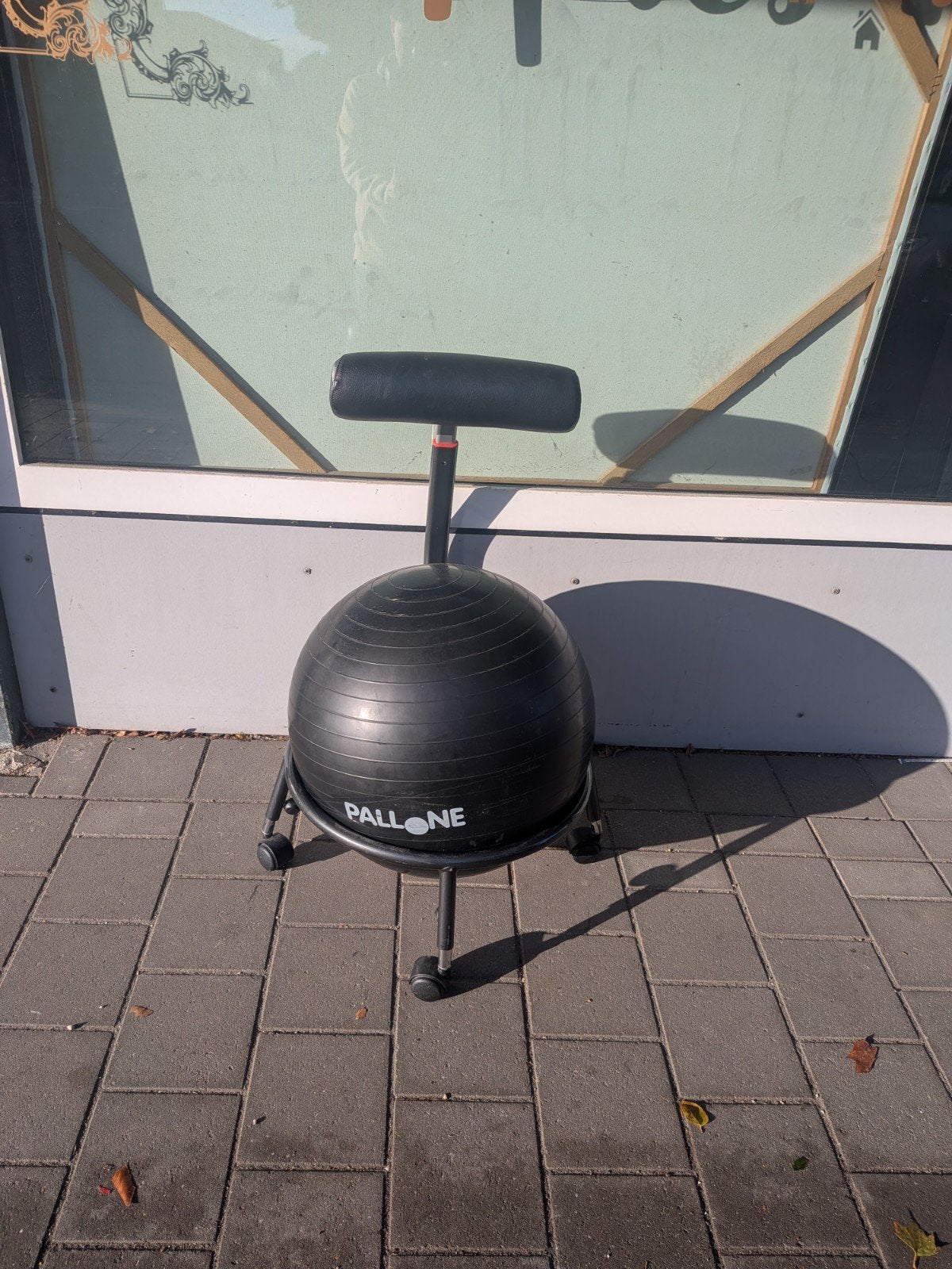 PALLONE Ergonomische Zitbalstoel – Bureaustoel met Rugsteun, Gebruikt, Pallone, Balstoel, Zwart