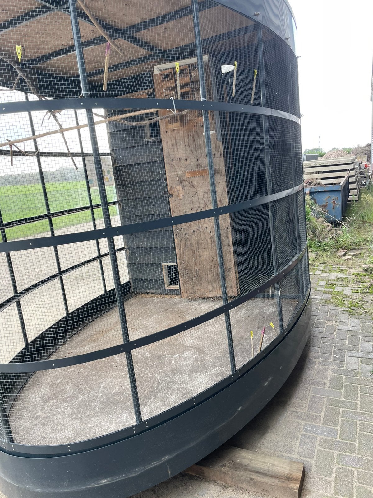 Volière met broed gedeelte, Ophalen of Verzenden, Metaal, Volière