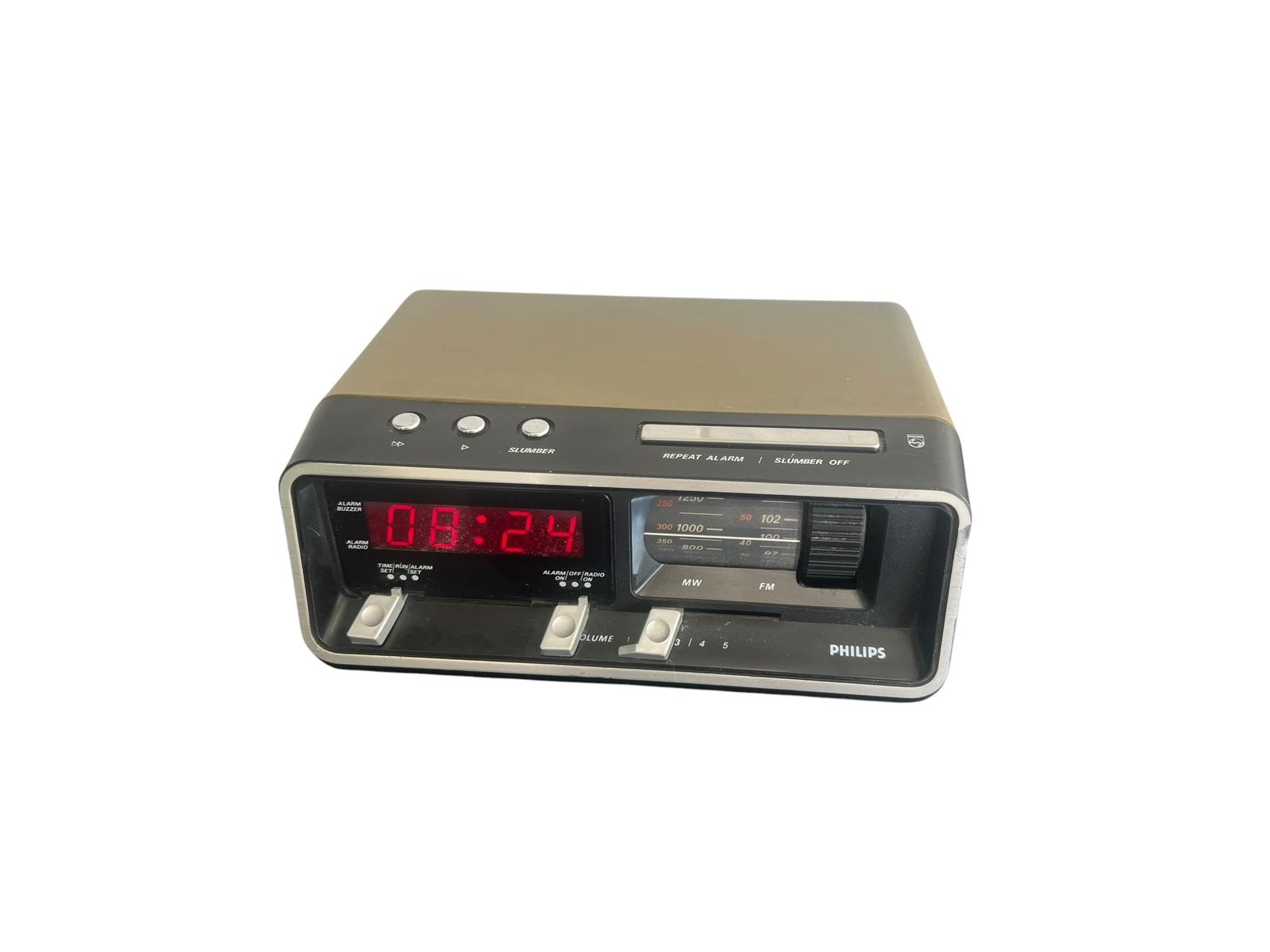 Vintage retro Philips digitale wekkerradio klokradio wekker, Ophalen of Verzenden, Zo goed als nieuw