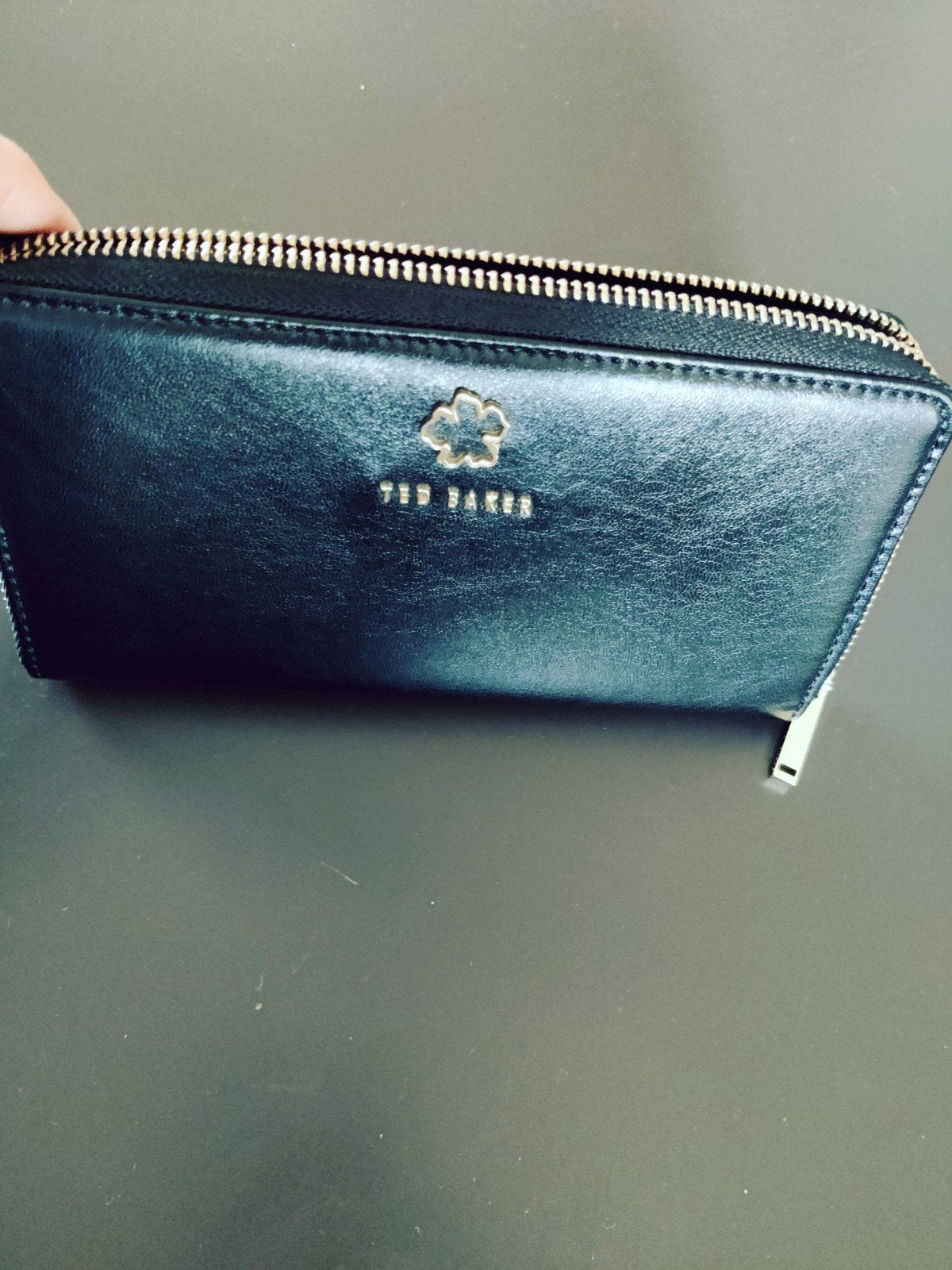 Ted Baker leren portemonnee als nieuw, Ophalen of Verzenden, Zo goed als nieuw, Zwart