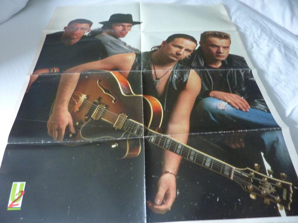 U2/ GEORGE MICHAEL GROTE POSTER, Verzenden, Zo goed als nieuw, A1 t/m A3, Muziek