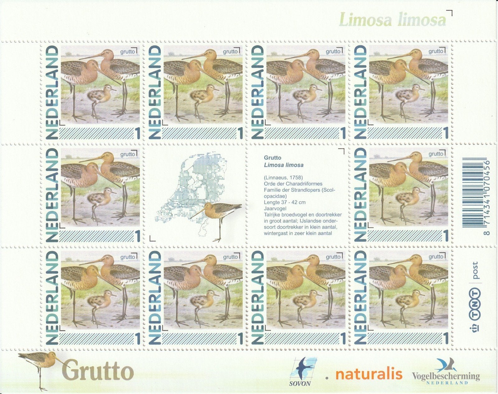 2011 velletje Grutto postfris, Ophalen of Verzenden, Na 1940, Postfris