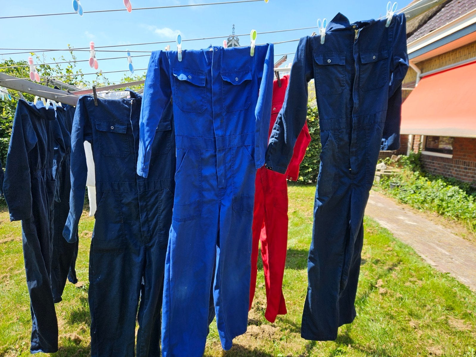 Diverse overalls, maten 140 tot S/M, Ophalen of Verzenden, Gebruikt