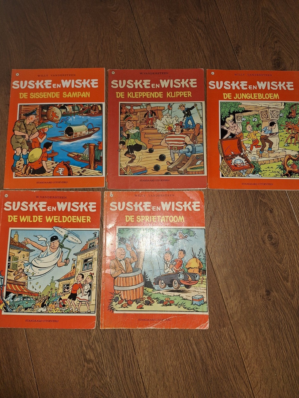 Suske en Wiske: 5 klassieke stripboeken vanaf nr 94., Boeken, Meerdere stripboeken, Ophalen of Verzenden, Gelezen, Willy Vandersteen