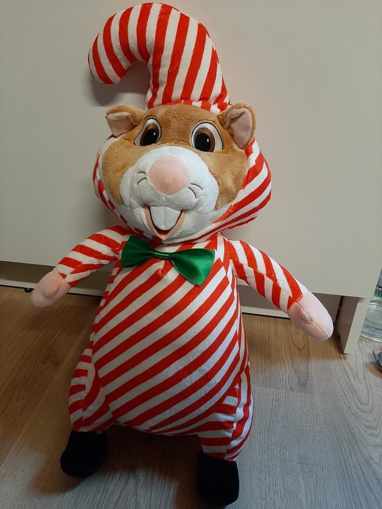 AH hamster knuffel zuurstok 30cm, Ophalen of Verzenden