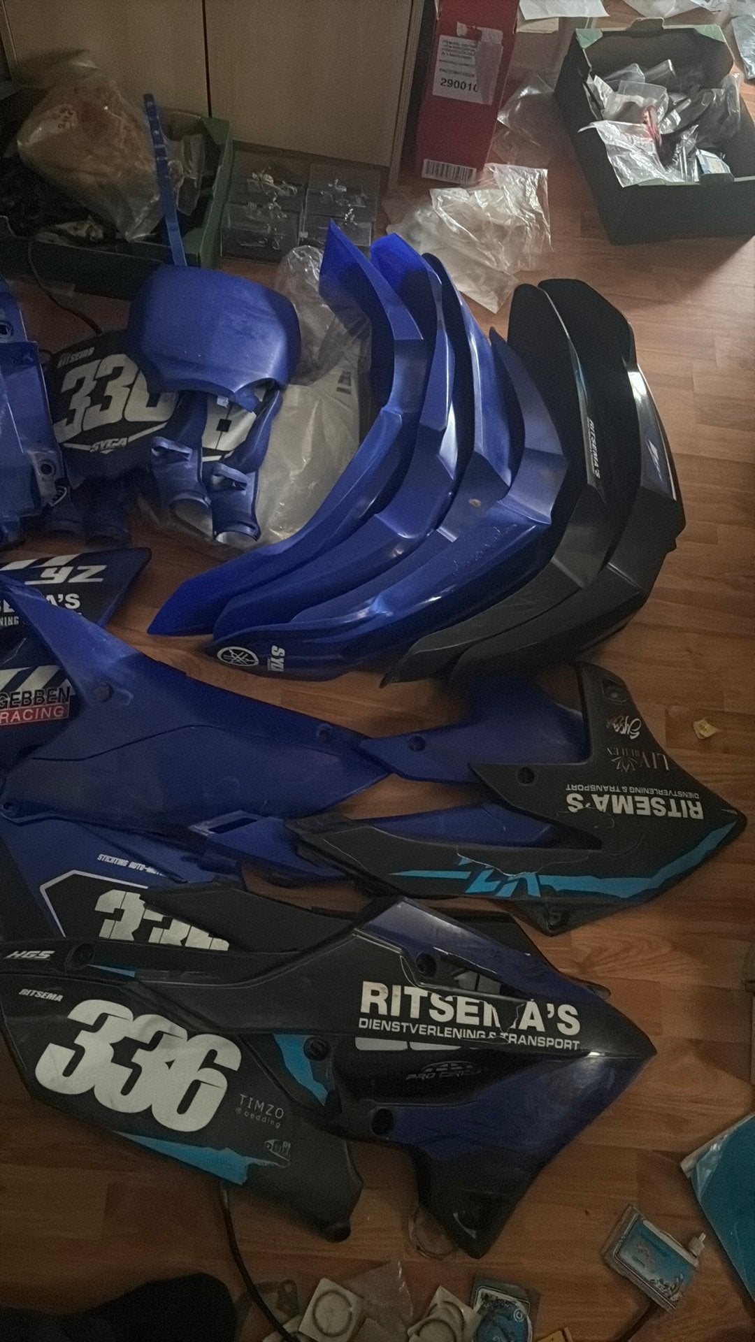 Partij yamaha yz yzf plastic delen, Ophalen