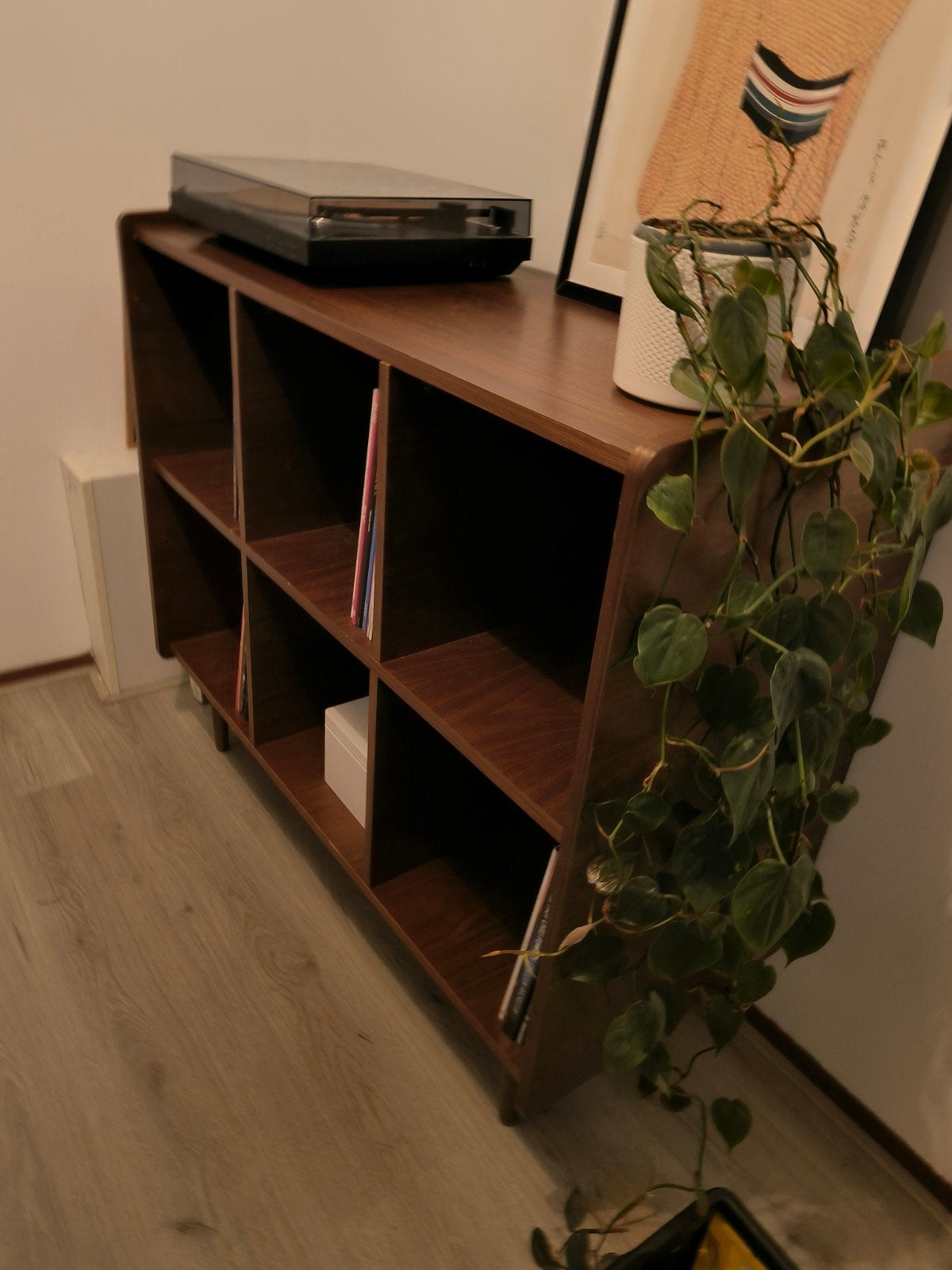 Vinylmeubel/dressoir, massief hout (La Redoute Ronda), Ophalen, Met plank(en), Gebruikt, 100 tot 150 cm