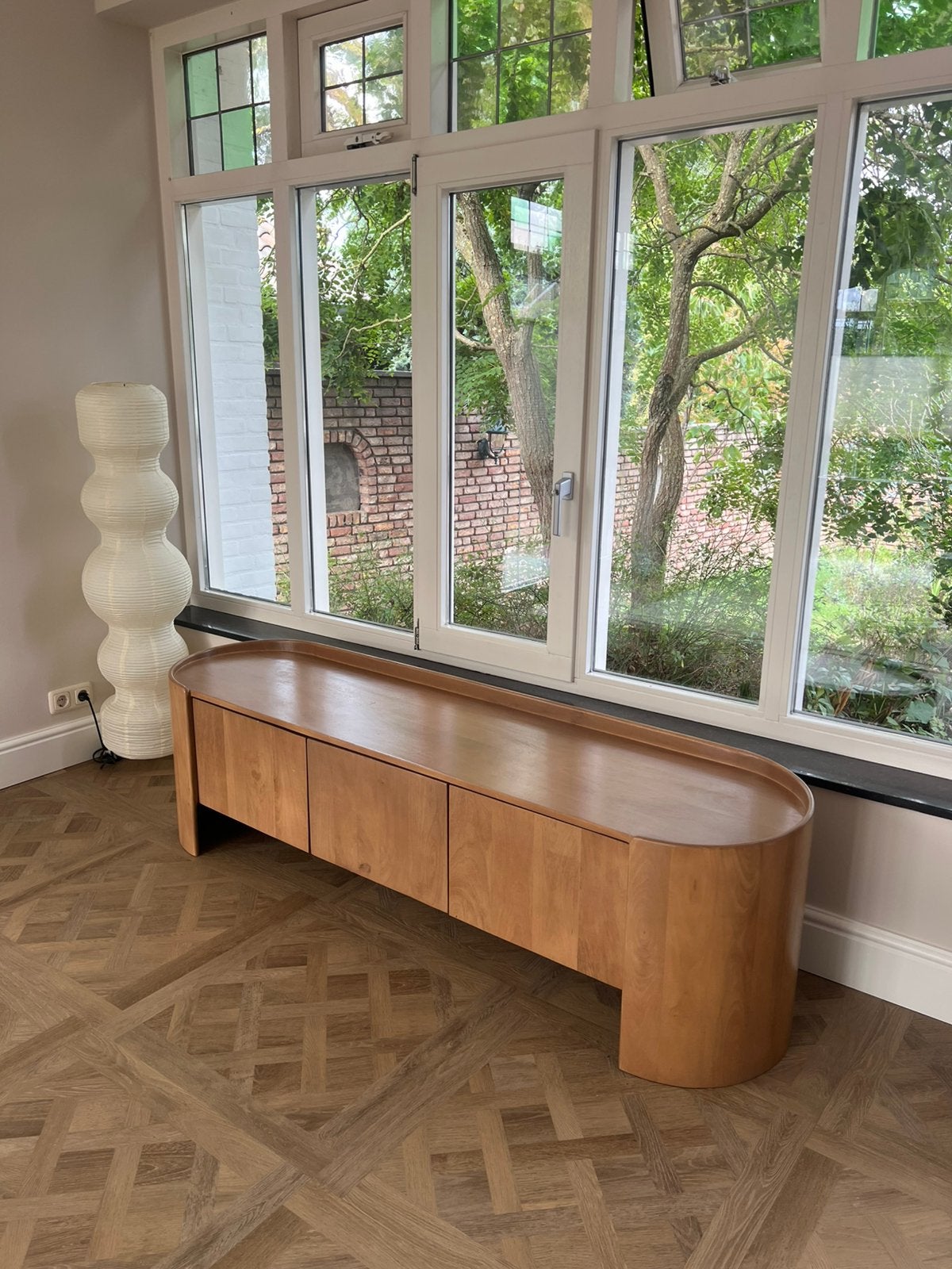 Tv meubel mangohout, Ophalen, Zo goed als nieuw