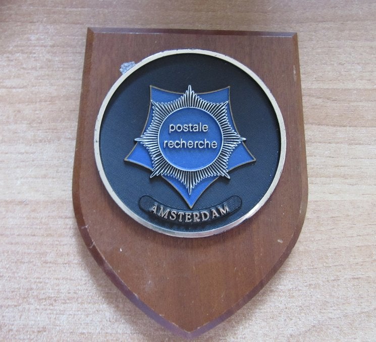 Wapenschild Postale Recherche Amsterdam, Verzenden, Overige soorten, Nederland, Overige typen