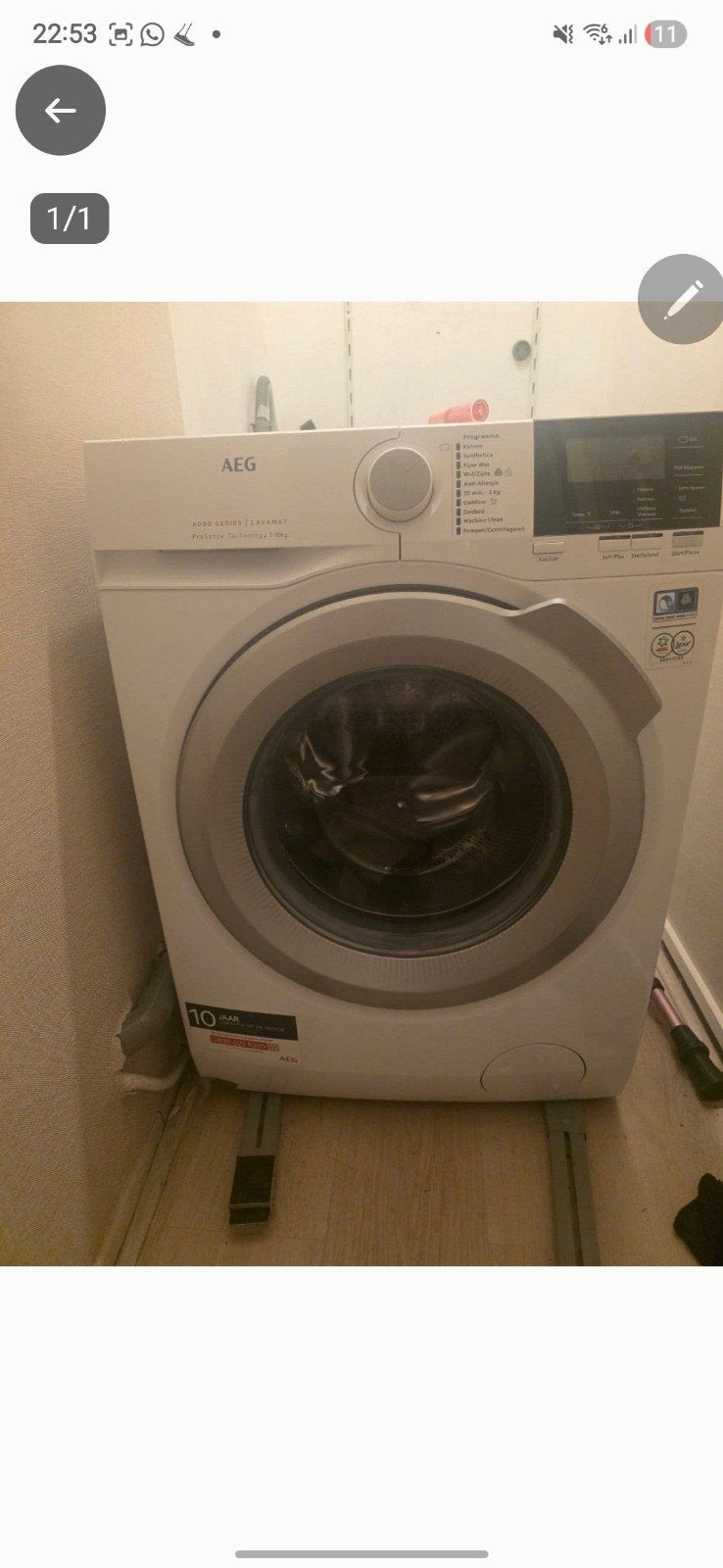 huisraad te koop nieuw/z.g.a.n., Ophalen, Minder dan 85 cm, 8 tot 10 kg, 1600 toeren of meer