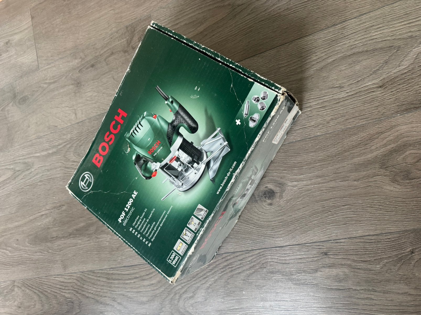 Bovenfrees bosch POF 1200AE, Ophalen of Verzenden, Zo goed als nieuw, Elektrisch, Bovenfrees