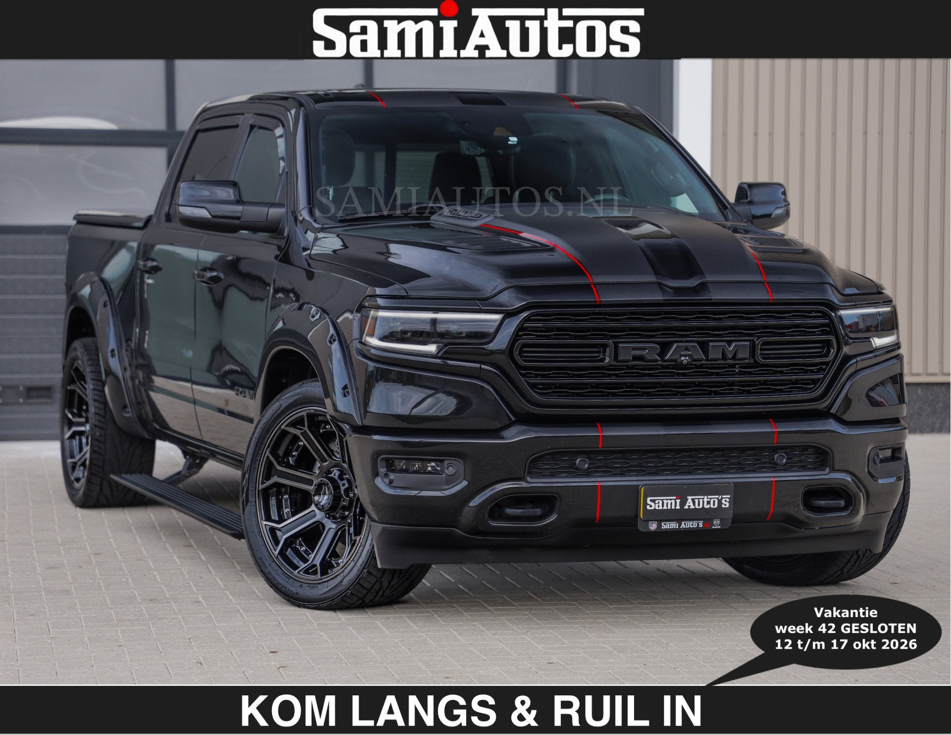 Dodge Ram WIDE BODY | LIMITED | 5.7 V8 | 59950,- excl | STRI, Auto's, Automaat, Dealer onderhouden, Gebruikt, 5654 cc