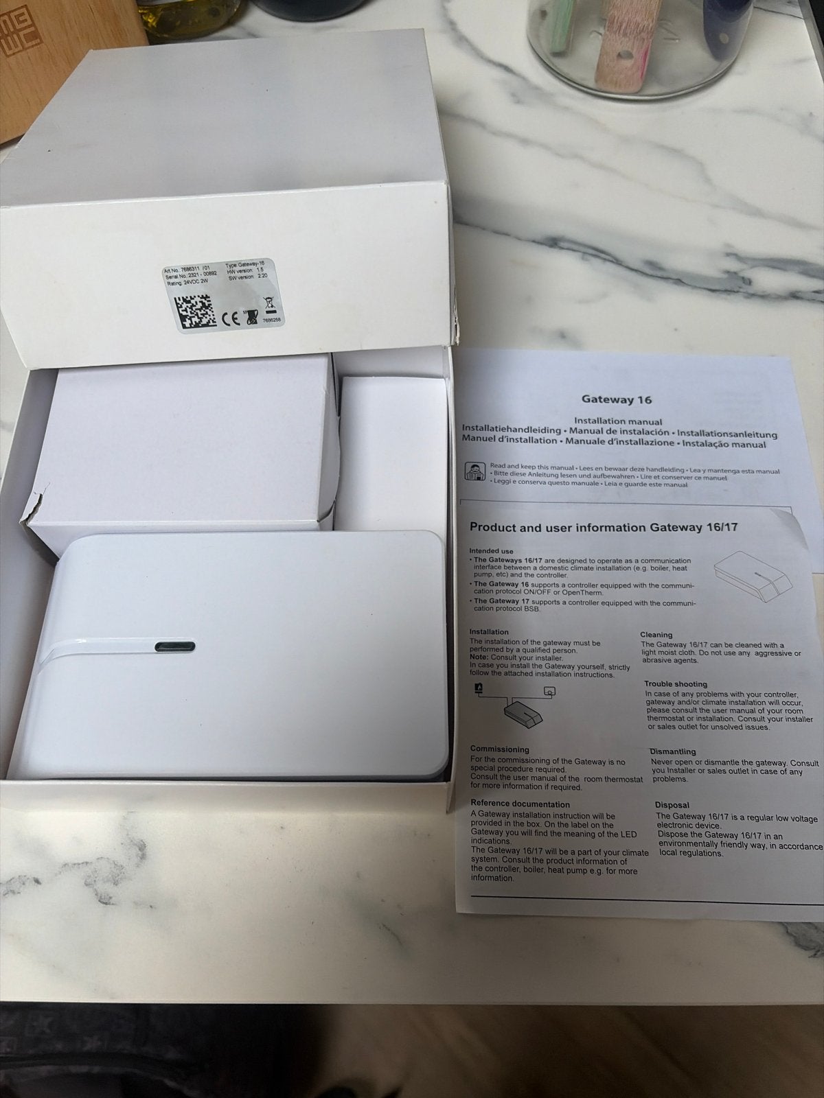 Remeha Gateway 16 voor CV-ketel - Nieuw in doos, Ophalen of Verzenden, Nieuw