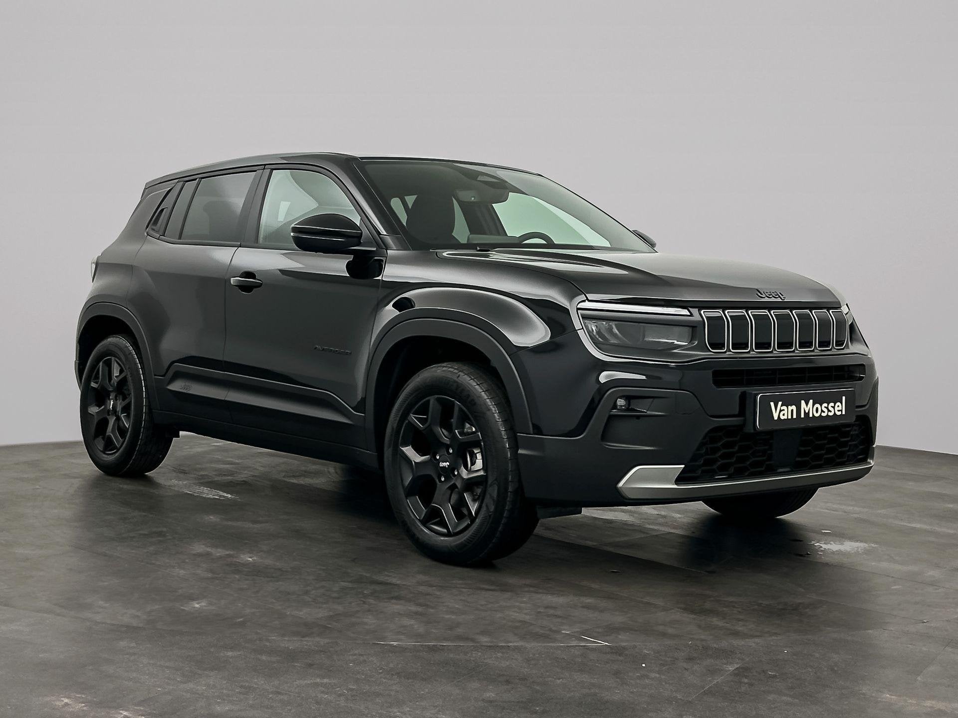 Jeep Avenger 1.2 e-Hybrid Black Edition | DEMONSTRATIEMODEL, Auto's, Jeep, 12 maanden, Euro 6, 1199 cc, Zwart