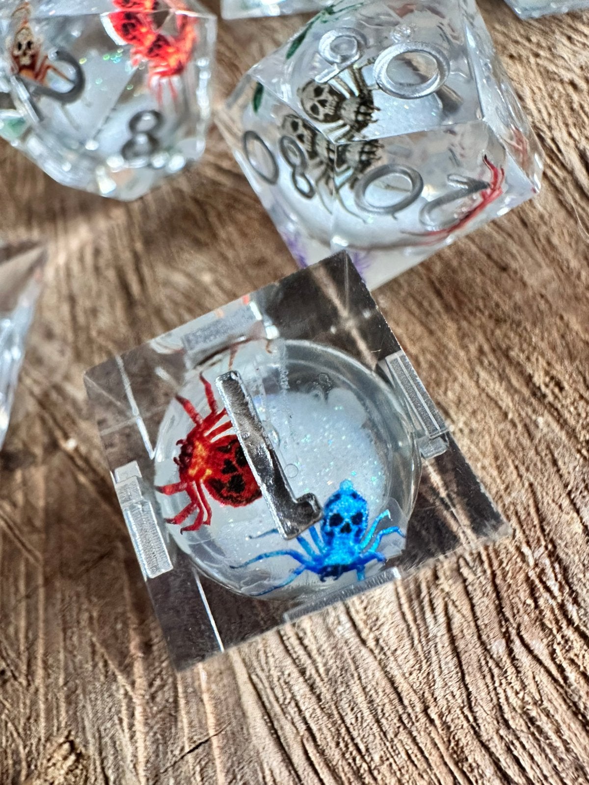 DND dice / dooshoofd / schedel / Liquid dice, Hobby en Vrije tijd, Ophalen of Verzenden, Nieuw, Overige soorten