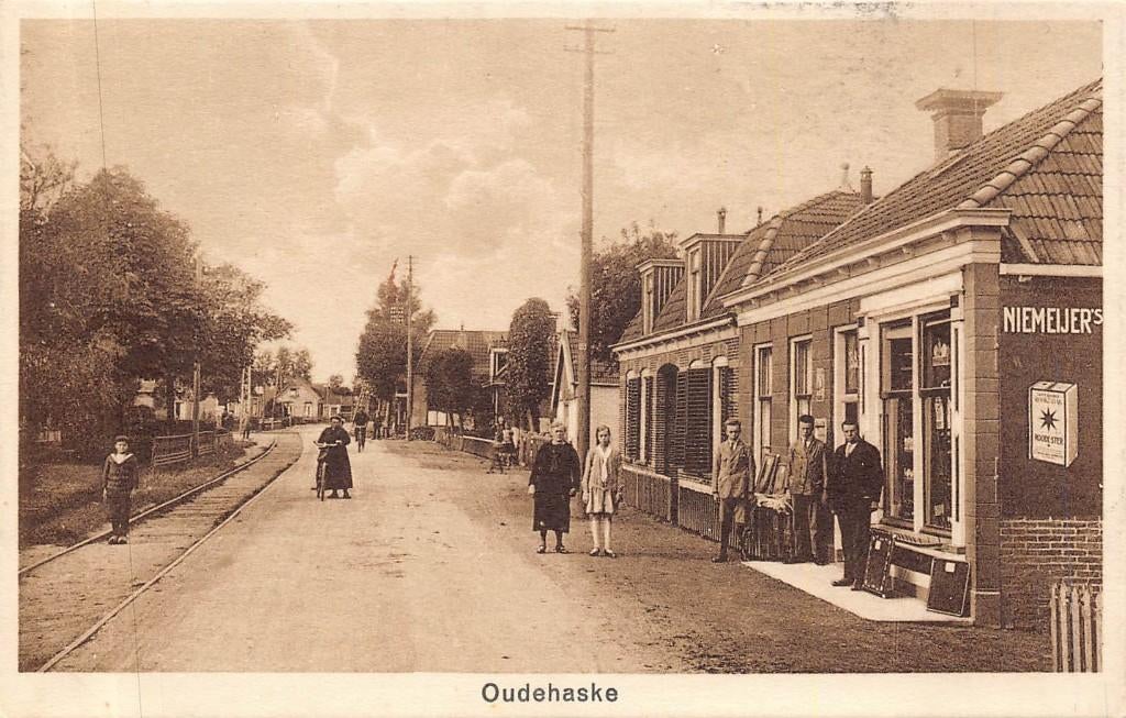 082 Oudehaske 1934, Ophalen of Verzenden, Voor 1920, Gelopen, Friesland