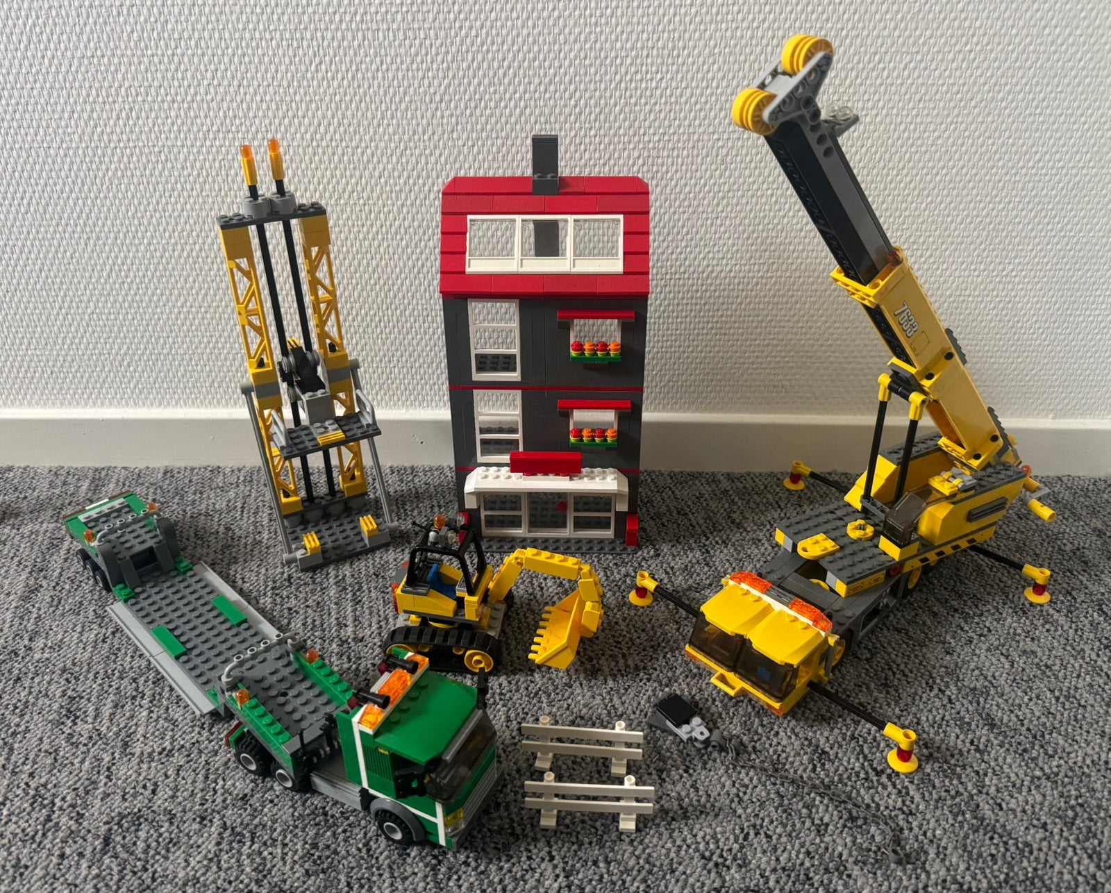 Lego City 7633 bouwplaats, Lego, Ophalen of Verzenden, City, Gebruikt