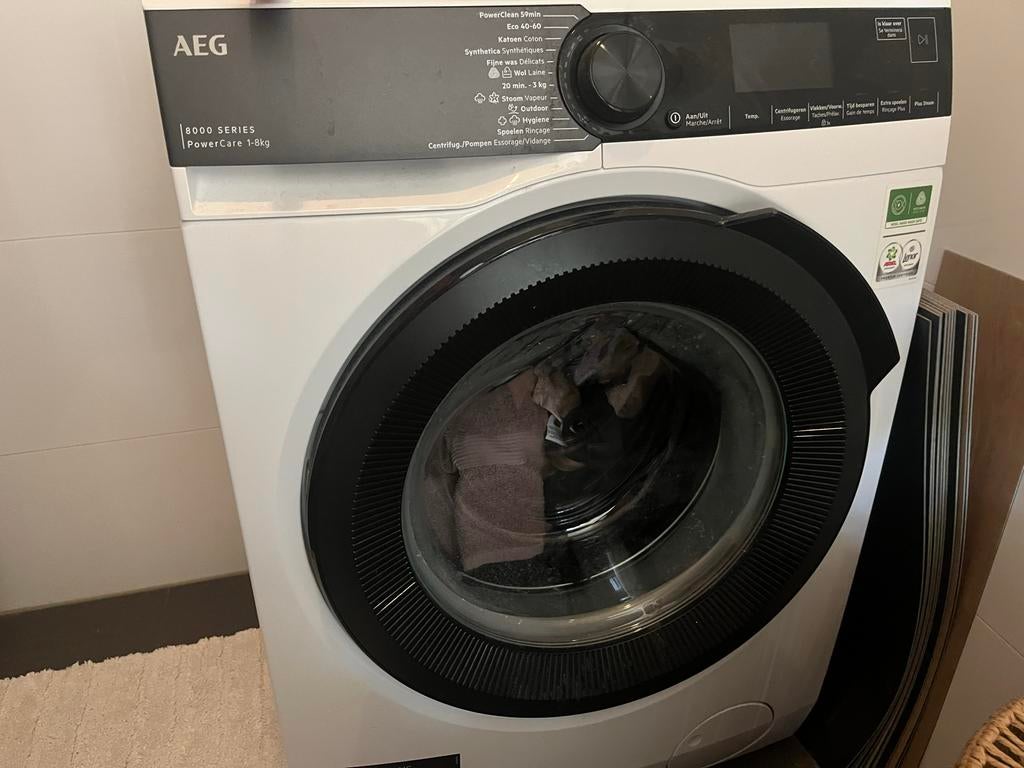 AEG 8000 SERIES PowerCare 1-8kg Wasmachine, Witgoed en Apparatuur, Wasmachines, Zo goed als nieuw, Voorlader, 6 tot 8 kg, 85 tot 90 cm