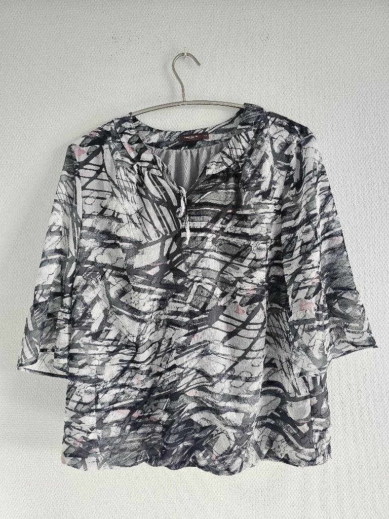 gekleurd shirtje (lichte stof), Overige kleuren, Maat 46/48 (XL) of groter, Ophalen of Verzenden, Lange mouw
