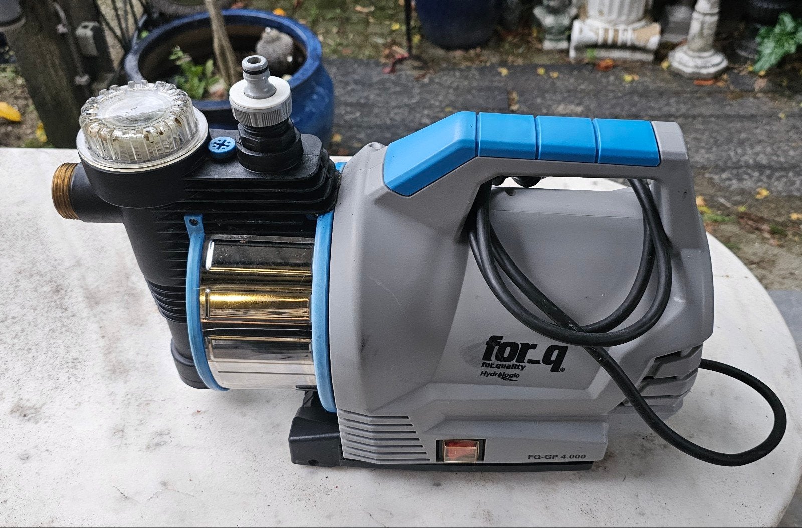 For-q tuinpomp  4000 ltr.pu Nwstaat., Ophalen of Verzenden, Zo goed als nieuw