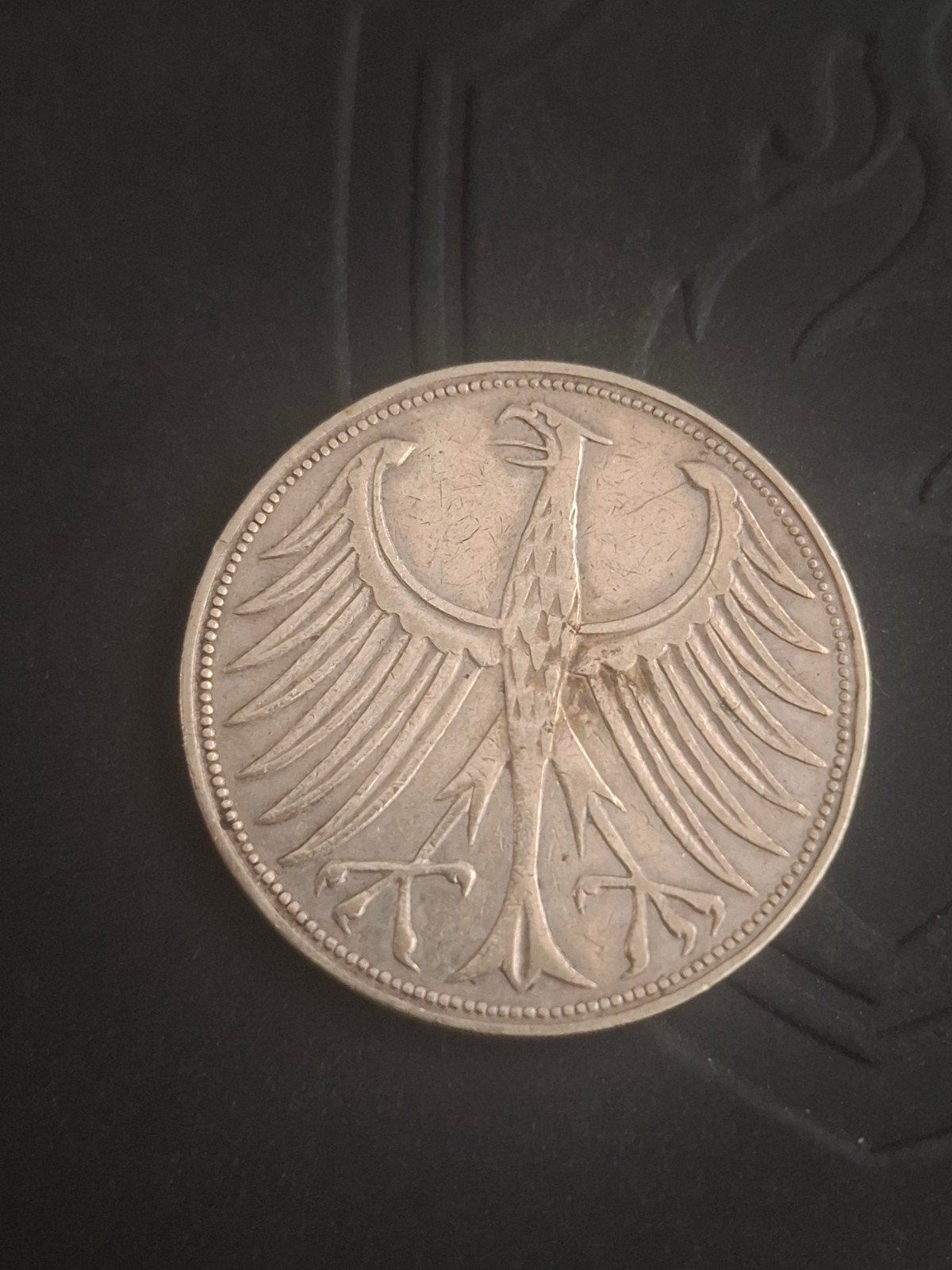 Zilveren 5 Duitse Mark 1951 F, Ophalen of Verzenden, Duitsland, Losse munt, Zilver