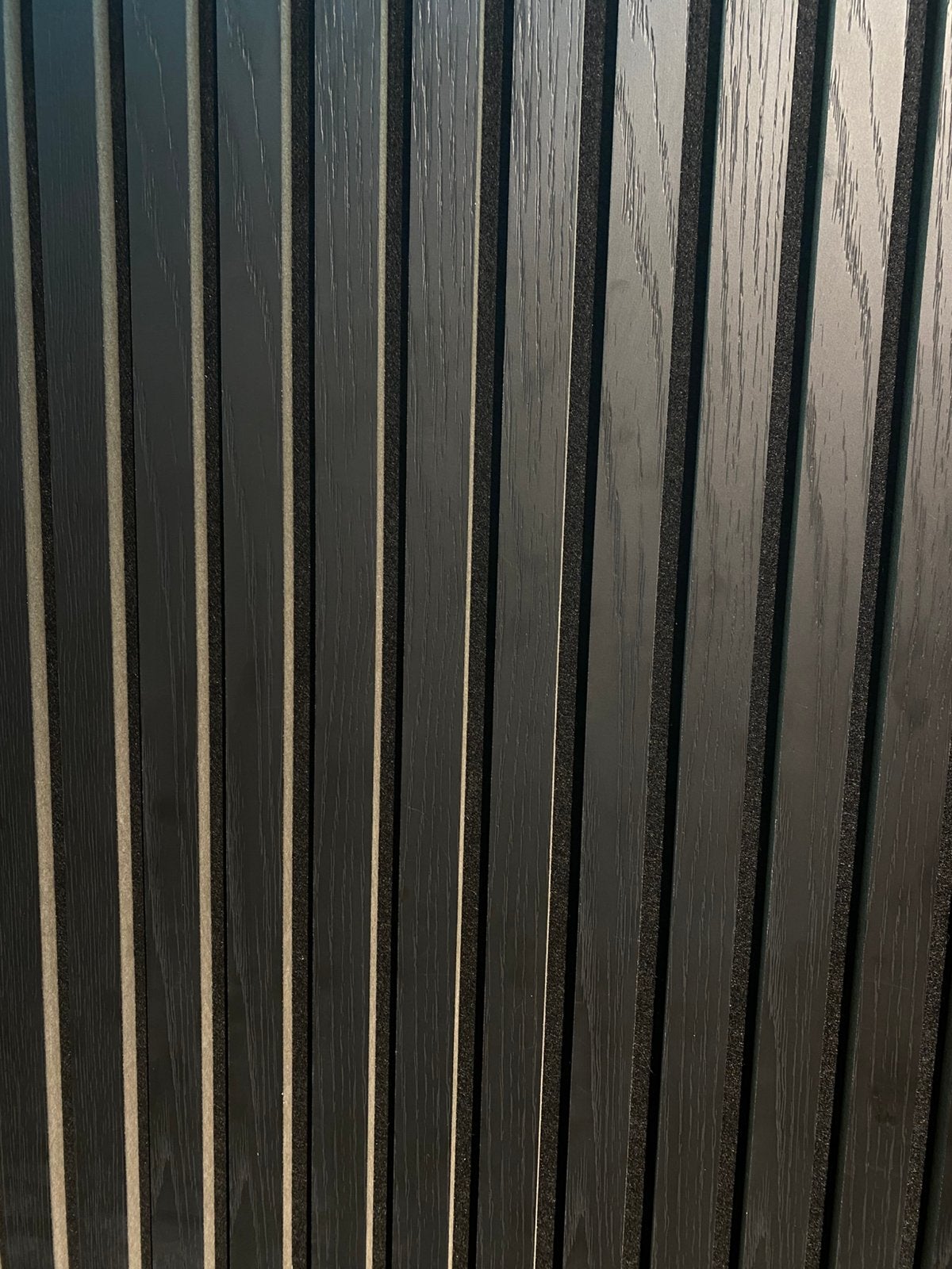 Akoestisch wandpaneel - 280x60x2.2cm - zwart eiken, Ophalen of Verzenden, Zo goed als nieuw